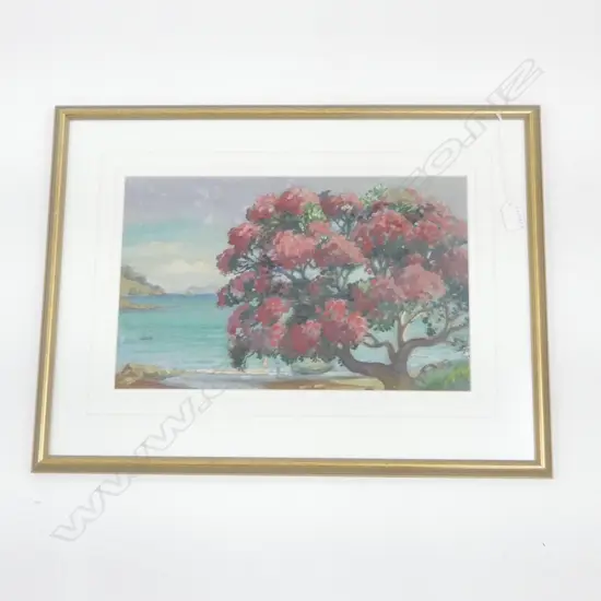 K AIRINI VANE, SEASIDE POHUTUKAWA, GOUACHE 265x425mm