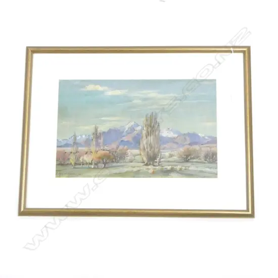 K AIRINI VANE, MOUNTAIN LANDSCAPE, GOUACHE 265x425mm