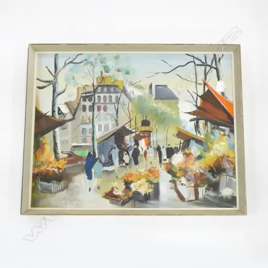 THOMSEN, OIL ON BOARD, 490x630mm