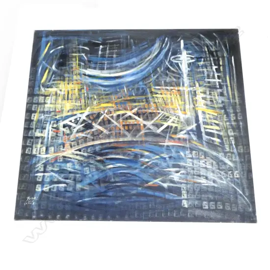 AUCKLAND OIL ON CANVAS 910MMX1010MM