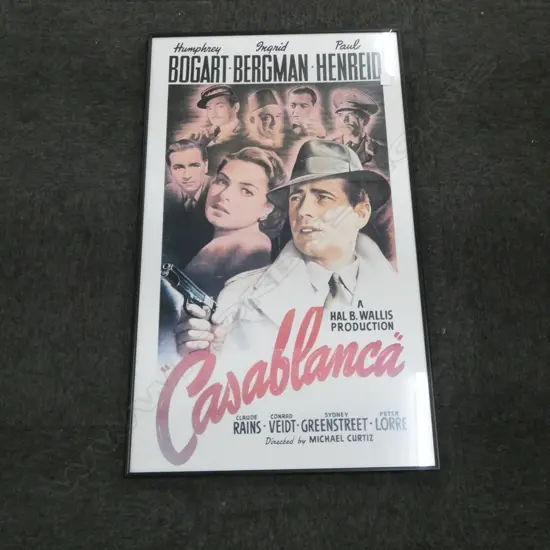 REPRO CASABLANCA (1942) MOVIE POSTER 965x570mm