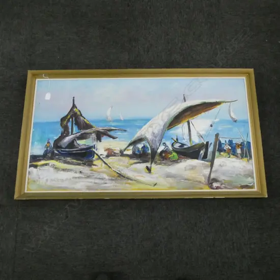 THOMSEN, OIL ON BOARD, 535x1010mm