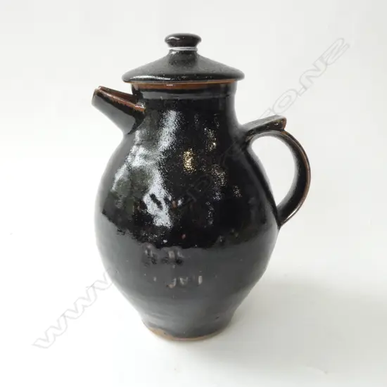 NEIL GRANT TENMOKO GLAZE COFFEE POT H.245mm