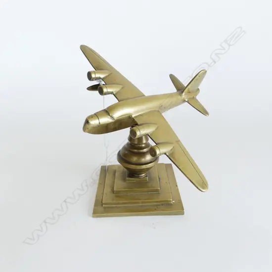 VINTAGE BRASS BOMBER ORNAMENT (FAULTS)