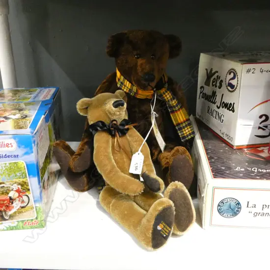 2 COLLECTORS LTD. ED. TEDDY BEARS; BY EDWARDIAN & CANTERBURY H.440mm