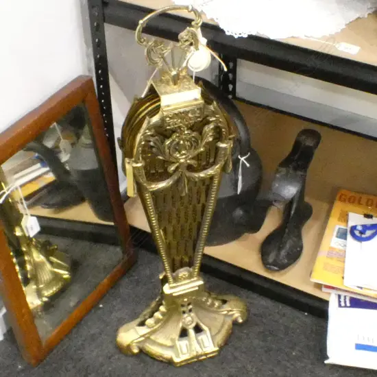 BRASS FIREPLACE COVER H.700mm