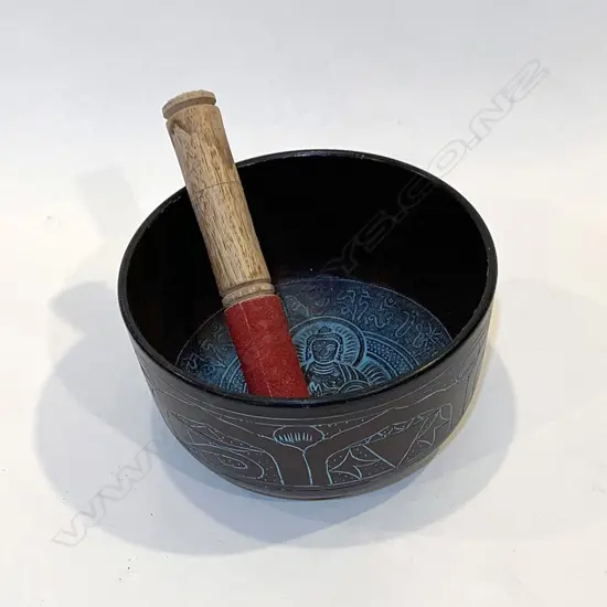 TIBETAN SINGING BOWL 180mm dia