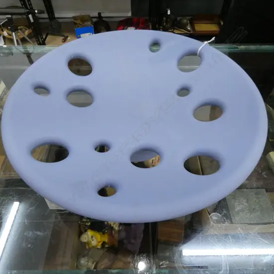 ITALIAN AKSU / SUARDI 'SLIDE' BLUE RESIN FRUIT BOWL, 415mm dia