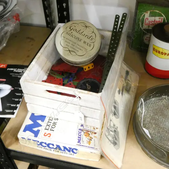 ASST MECCANO INCL INSTRUCTIONS& BOXED EXPANSION SET