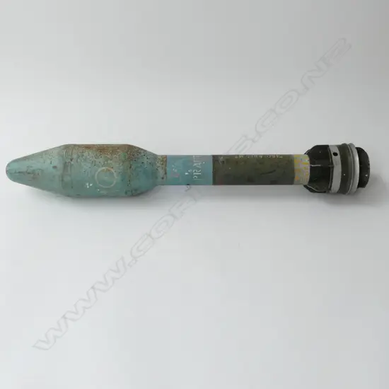 c1950's INERT M29 MK2 3.5IN 'PRACTICE' RPG ROCKET L.595mm