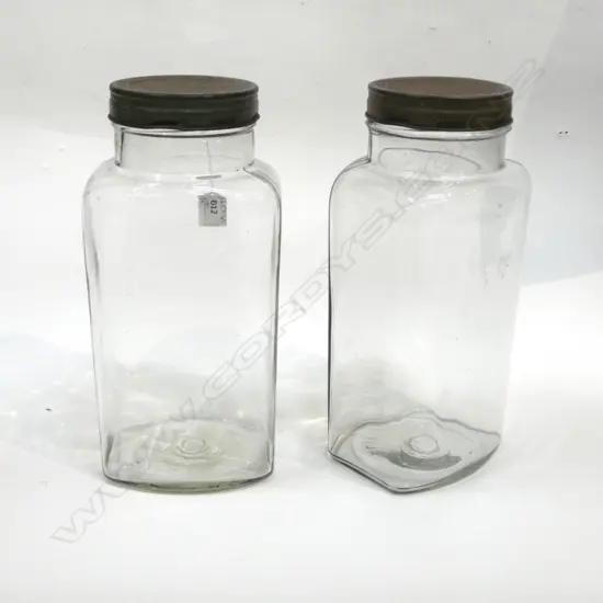 PR 'CRAVENS OF YORK' GLASS JARS H.300mm