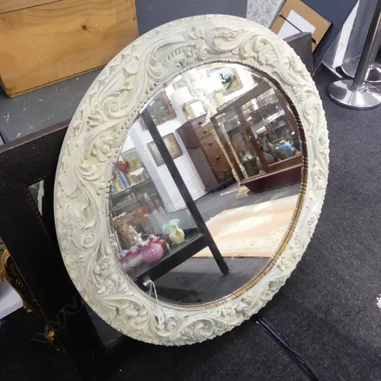LG RUSTIC FRAMED CIRCULAR MIRROR Dia.1010mm