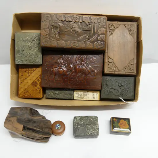 COLLECTION OF 12  TRINKET BOXES