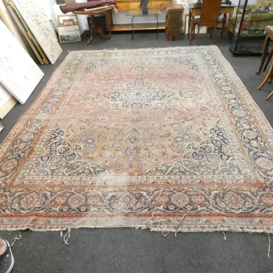 LG HAND KNOTTED PERSIAN RUG 3300 x 4200mm FAULTS