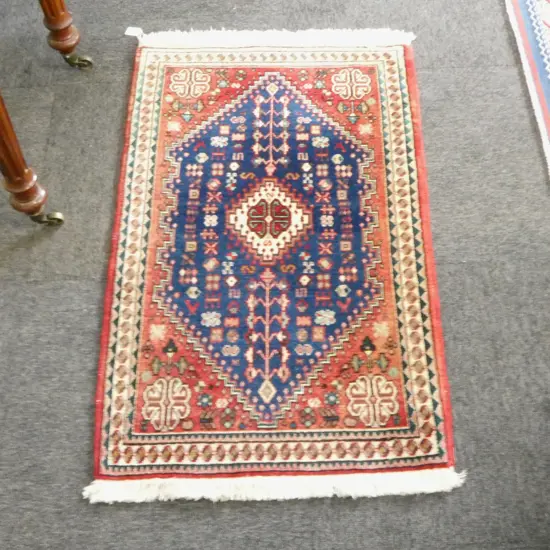 SMALL PERSIAN HAND KNOTTED RUG...