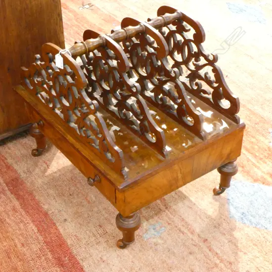 VICTORIAN MAHOGANY CANTERBURY 535x410x480m