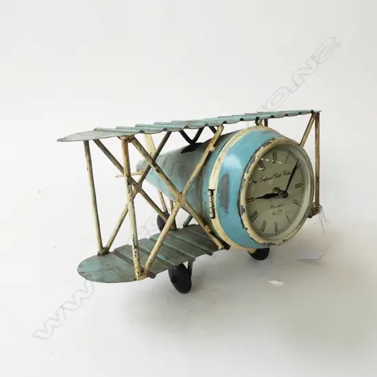 METAL BI-PLANE CLOCK W.350mm