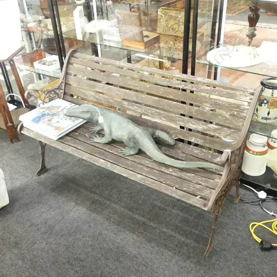 GARDEN BENCH, CAST IRON ENDS L.1260mm