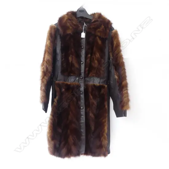 LEATHER & FUR COAT