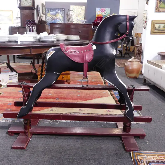 ANTIQUE ROCKING HORSE L.1220mm