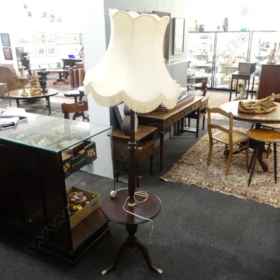 WOOD & BRASS STANDARD LAMP H.150mm