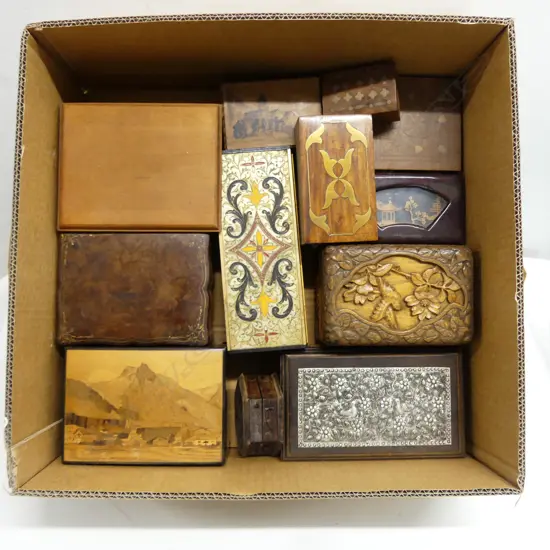COLLECTION OF 12  TRINKET BOXES