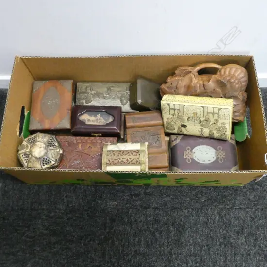 COLLECTION OF 12  TRINKET BOXES