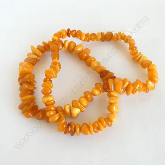 BUTTERSCOTCH AMBER NECKLACE, 65cm, SCREW LOCK