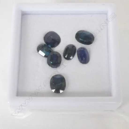 7 OVAL CUT SAPPHIRES, 5ct