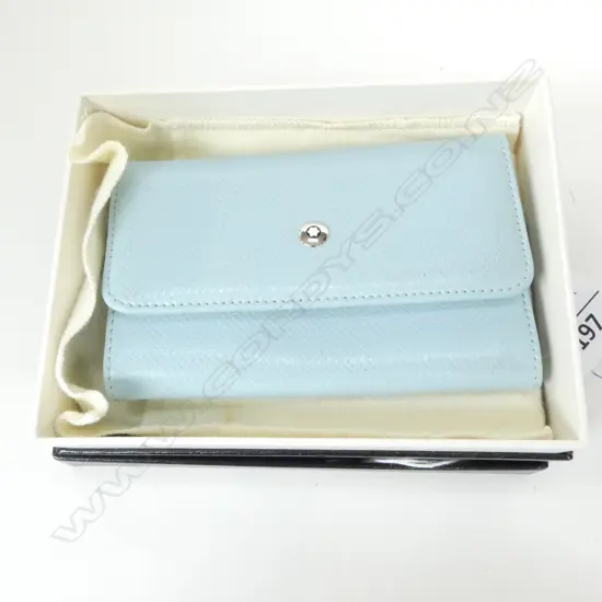 BOXED MONT BLANC 'MEISTERSTUCK' LEATHER KEY CASE