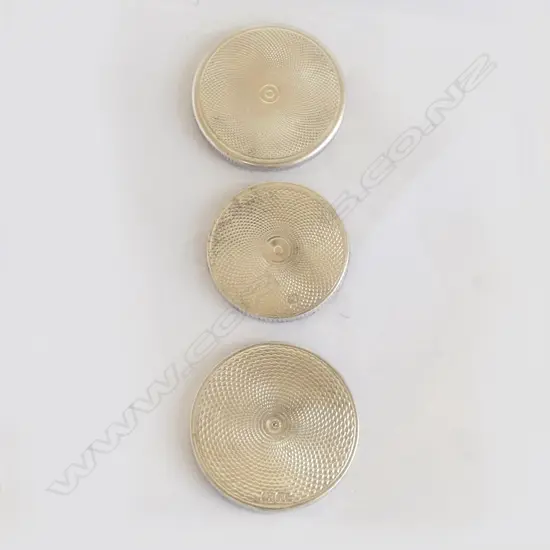 3 STERLING SILVER SOVEREIGN CASE PARTS