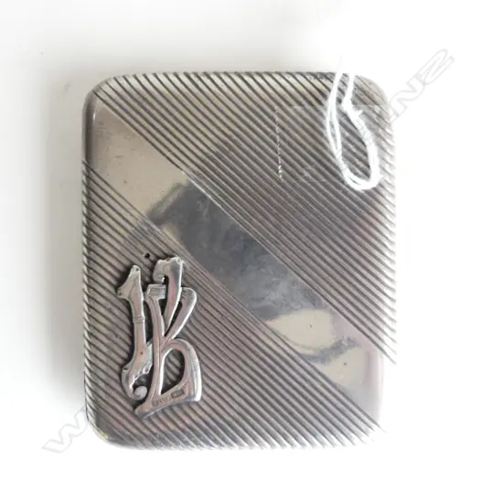 RUSSIAN 875 SILVER CIGARETTE CASE, HALLMARKED, MAKER'S MARK PJS c1900, 168gm (Q8280K)