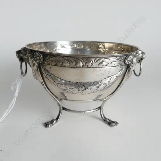 DANISH SILVER 4 FOOTED BOWL 231GMS 