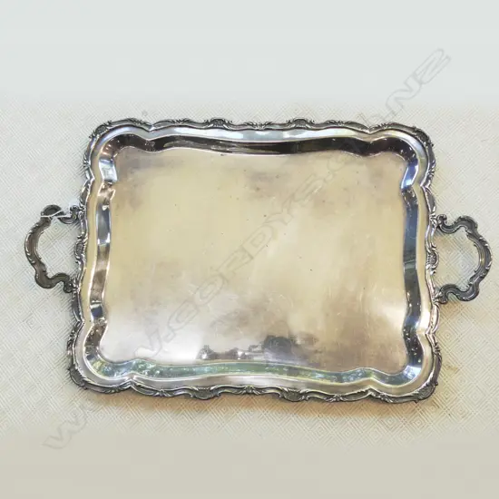 LG SILVER PLATE BUTLERS TRAY 640x400mm