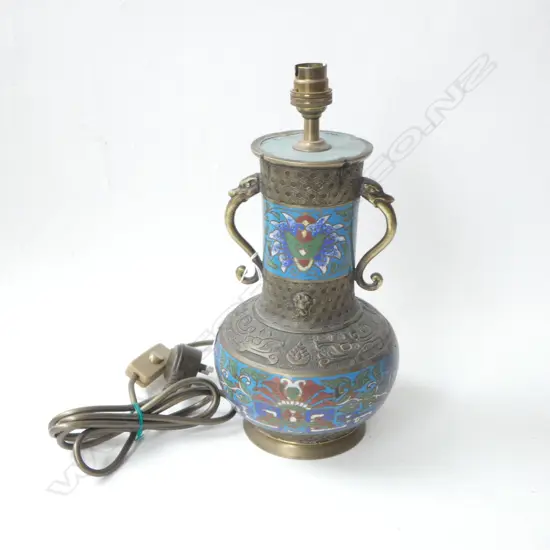 CLOISONNE LAMP BASE H.320mm