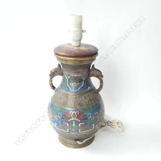 CLOISONNE LAMP BASE H.415mm