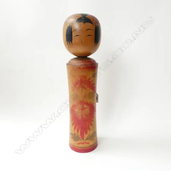 VERY LARGE RARE 1940S KOKESHI DOLL SIGNED H430MM