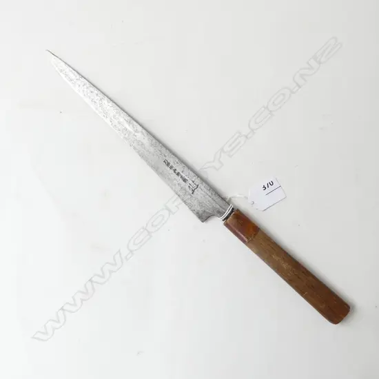 VINTAGE JAPANESE CHEF'S KNIFE, 250mm BLADE, SIGNED
