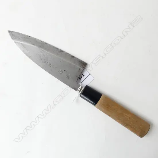VINTAGE JAPANESE CHEF'S KNIFE, 150mm BLADE, SIGNED
