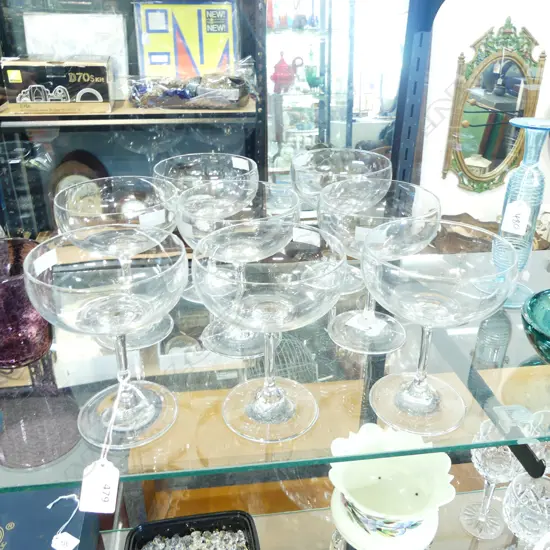 SET 8 MARQUIS 'Moments' WATERFORD CHAMPAGNE COUPES as new in 2 boxes retail cost $338