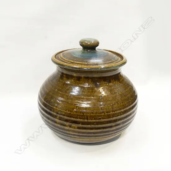 PETER ALGER LIDDED JAR H.280mm