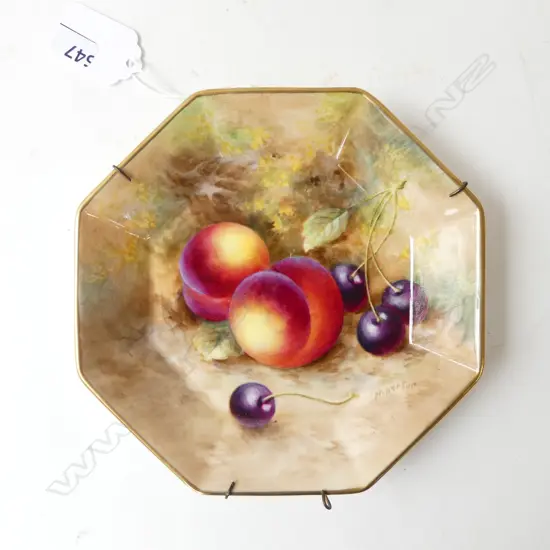 ROYAL WORCESTER H. AYRTON OCTAGONAL PLATE 145mm dia