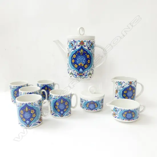 VILLEROY& BOCH RETRO COFFEE SET HEIGHT OF COFFEE POT 220MM