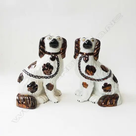 PR ANTIQUE STAFFORDSHIRE DOGS H.235mm