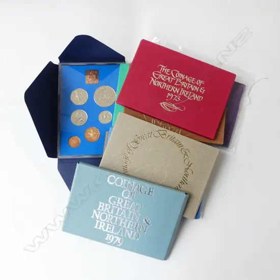 9 UK COIN ISSUES 1972-1980