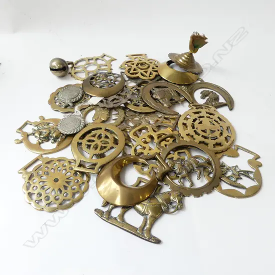 COLLECTION OF 30  VINTAGE HORSE BRASSES