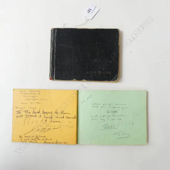 2 1960's AUTOGRAPH BOOKS, SIGNATURES INCLD; Keith Richards, Brian Jones, Gene Pitney, Tom Jones, Herman Hermits etc