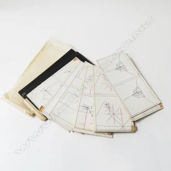 SELECTION STEREO SCOPE CARDS OF GEOMETRIC FORMS