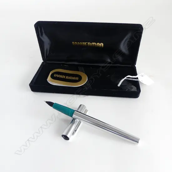 VINTAGE WATERMAN FRANCE FOUNTAIN PEN UNUSED IN CASE WITH LABEL