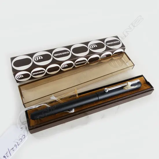 VINTAGE WATERMAN FIBRE NIB BLACK PEN UNUSED IN BOX